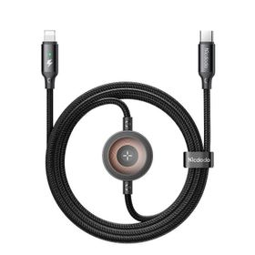 Mcdodo CA-5680 Siyah 36W 1 Lightning ve 1 Watch Kablosuz Şarj Kablosu