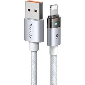 Mcdodo CA-6912 USB-A to Lightning Şarj Işığı Beyaz Şeffaf Kablo