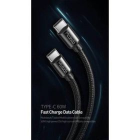 Mcdodo CA-7141 Siyah 60W 3A 1 mt Type-C To Type-C Data Şarj Kablosu