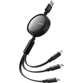 Mcdodo CA-7256 1.2 mt 3'ü 1 Arada USB-A Lightning Micro Type-C Şarj ve Veri Kablosu