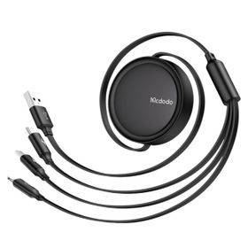 Mcdodo CA-7256 1.2 mt 3'ü 1 Arada USB-A Lightning Micro Type-C Şarj ve Veri Kablosu