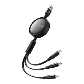 Mcdodo CA-7256 1.2 mt 3'ü 1 Arada USB-A Lightning Micro Type-C Şarj ve Veri Kablosu
