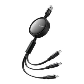 Mcdodo CA-7256 1.2 mt 3'ü 1 Arada USB-A Lightning Micro Type-C Şarj ve Veri Kablosu