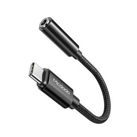 Mcdodo CA-7560 Siyah Type-C to Aux Jak 3.5 mm Dönüştürücü