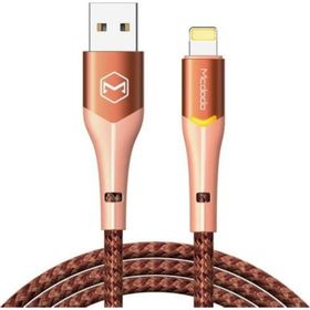 Mcdodo CA-7842 Led Işıklı Lightning iPhone Uyumlu 2A 1.2 mt Turuncu Hızlı Data Şarj Kablosu