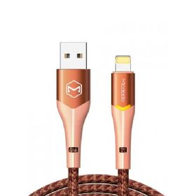 Mcdodo CA-7842 Led Işıklı Lightning iPhone Uyumlu 2A 1.2 mt Turuncu Hızlı Data Şarj Kablosu