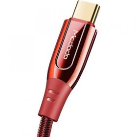 Mcdodo CA-8121 100W Type-C To Type-C Pd 5A 1.2 mt Kırmızı Hızlı Data Şarj Kablosu