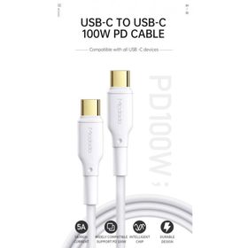 Mcdodo CA-8350 100W 5A 1.2 mt Type-C to Type-C Süper Hızlı Data Şarj Kablosu