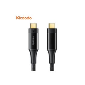 Mcdodo CA-8760 Siyah 0.8 mt Thunderbolt 3 Intel 100W Type-C To Type-C Şarj ve Yüksek Hızlı Veri Aktarım Kablosu