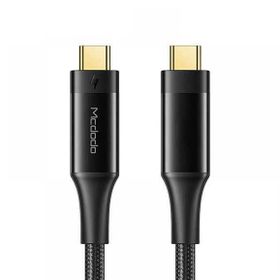 Mcdodo CA-8760 Siyah 0.8 mt Thunderbolt 3 Intel 100W Type-C To Type-C Şarj ve Yüksek Hızlı Veri Aktarım Kablosu