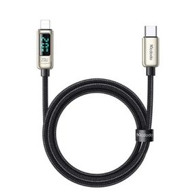 Mcdodo CA-8811 Gümüş 20W 1.2 mt Digital Göstergeli Type-C To Lightning Şarj ve PD Data Kablosu