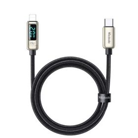 Mcdodo CA-8811 Gümüş 20W 1.2 mt Digital Göstergeli Type-C To Lightning Şarj ve PD Data Kablosu