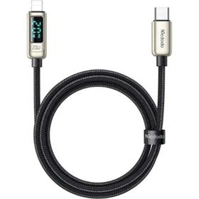 Mcdodo CA-8811 Gümüş 20W 1.2 mt Digital Göstergeli Type-C To Lightning Şarj ve PD Data Kablosu