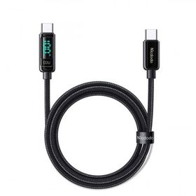 Mcdodo CA-8820 Typr-c To Type-c 100W PD 1.2 m Siyah 5A PD Dijital Ekranlı Data Şarj Kablosu
