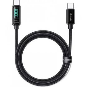 Mcdodo CA-8820 Typr-c To Type-c 100W PD 1.2 m Siyah 5A PD Dijital Ekranlı Data Şarj Kablosu