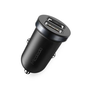 Mcdodo CC-6601 Siyah Mini 2.4A Çift USB Çıkışlı Araç Şarj Cihazı
