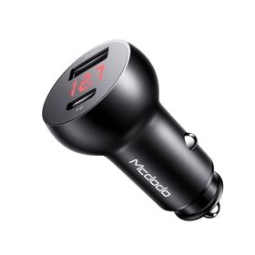 Mcdodo Cc-6810 30w 1xtype-c 1xusb Girişli Pd3.0 Siyah Hızlı Araç Çakmak Şarj Cihazı