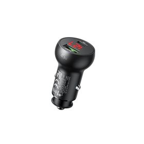 Mcdodo CC-7030 45W Siyah Type-C Usb Girişli Dijital Göstergeli Araç Çakmak Şarjı
