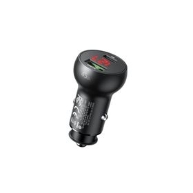 Mcdodo CC-7030 45W Siyah Type-C Usb Girişli Dijital Göstergeli Araç Çakmak Şarjı