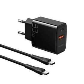 Mcdodo CH-0922 33W 1xUSB 1xType-C Girişli Hızlı Sarj Cihazı + 1.2 m Siyah Type-C to Type-C Kablo Seti