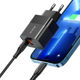 Mcdodo CH-1952 20W Şarj Adaptörü + 1.2 m Siyah Type-C to Lightining Kablo
