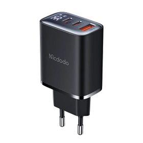 Mcdodo CH-2180 30W Siyah 2 Type-C 1 USB-A Girişli Digital Göstergeli Hızlı Şarj Aleti