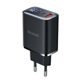Mcdodo CH-2180 30W Siyah 2 Type-C 1 USB-A Girişli Digital Göstergeli Hızlı Şarj Aleti