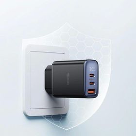 Mcdodo CH-2180 Siyah 30W Type-C ve USB 3 Girişli Dijital Göstergeli Hızlı Şarj Aleti