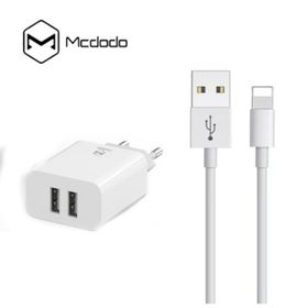Mcdodo CH-662 iPhone 1 m 2.4A Beyaz Usb Şarj Adaptör Set