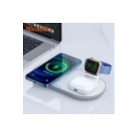 Mcdodo CH-7060 3 in 1 iPhone Air Pods Watch Magsafe Beyaz Kablosuz Şarj Cihazı