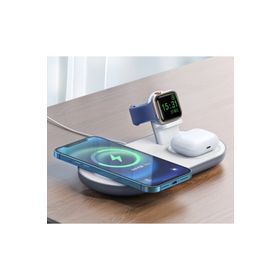 Mcdodo CH-7060 3 in 1 iPhone Air Pods Watch Magsafe Beyaz Kablosuz Şarj Cihazı