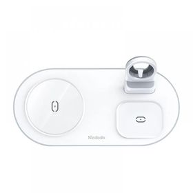 Mcdodo CH-7062 15W Beyaz 3in1 Çoklu Magsafe TWS Kulaklık Watch Saat ve Telefon Şarj Ünitesi
