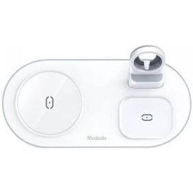 Mcdodo CH-7062 15W Beyaz 3in1 Çoklu Magsafe TWS Kulaklık Watch Saat ve Telefon Şarj Ünitesi