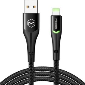 Mcdodo Çift Işıklı Led Switch 2a Iphone Lightning Siyah 1.2 m Şarj Kablosu