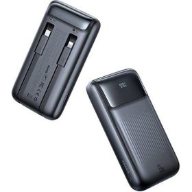Mcdodo MC-0231 10.000 mAh 33W Siyah Şarj Göstergeli Çift Kablolu Powerbank
