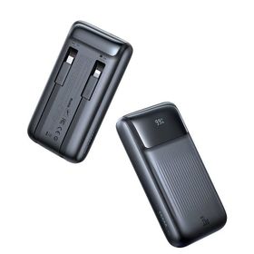 Mcdodo MC-0231 10.000 mAh 33W Siyah Şarj Göstergeli Çift Kablolu Powerbank