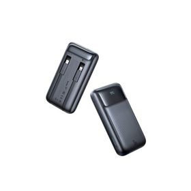 Mcdodo MC-0231 10.000 mAh 33W Siyah Şarj Göstergeli Çift Kablolu Powerbank