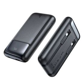 Mcdodo MC-0231 10.000 mAh 33W Siyah Şarj Göstergeli Çift Kablolu Powerbank