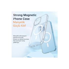 Mcdodo Pc-1660 İphone 13 Pro Uyumlu Şeffaf Mat Magsafe Kılıf