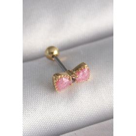 MCM Group 316L Çelik Gold Pembe Fiyonk Tragus Piercing