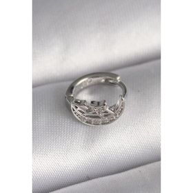 MCM Group 316L Çelik Gümüş Renk Zirkon Taşlı Ay Yıldız Tragus Piercing