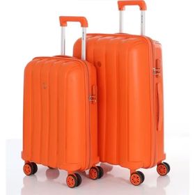 Mcs V305 Orange Orta-Kabin 2'li Polipropilen Valiz Seti