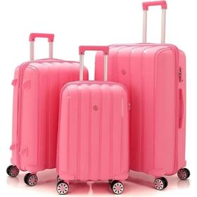Mcs V305 Pembe Polipropilen 3'lü Valiz Seti