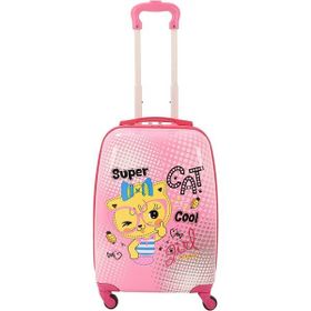 Mcs V307 Super Cat Baskı Pembe ABS Çocuk Valizi
