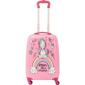 Mcs V307 Unicorn Baskı Pembe ABS Çocuk Valizi