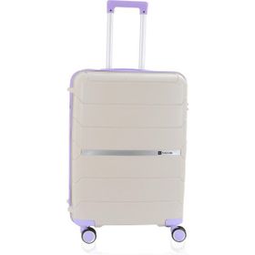 Mcs V366 75 cm Beyaz Lila Polipropilen Valiz