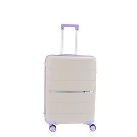 Mcs V366 75 cm Beyaz Lila Polipropilen Valiz
