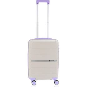 Mcs V366 Beyaz Lila 55 cm Polipropilen Valiz
