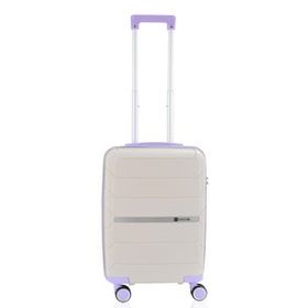 Mcs V366 Beyaz Lila 55 cm Polipropilen Valiz