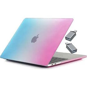 Mcstorey Yeni MacBook Pro A1707 15.4 inç Gökkuşağı Renkler Mavi Kılıf